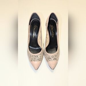 Oscar De La Renta Classy Heels Lace Women's Size 37